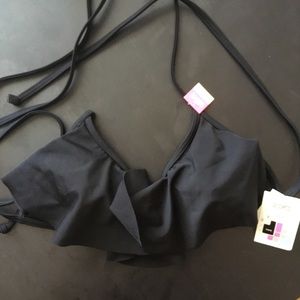 BNWT VS PINK ruffle bikini top S